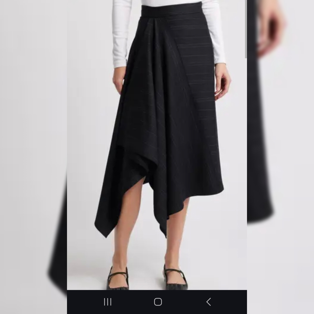 COS black Asymmetrical Skirt